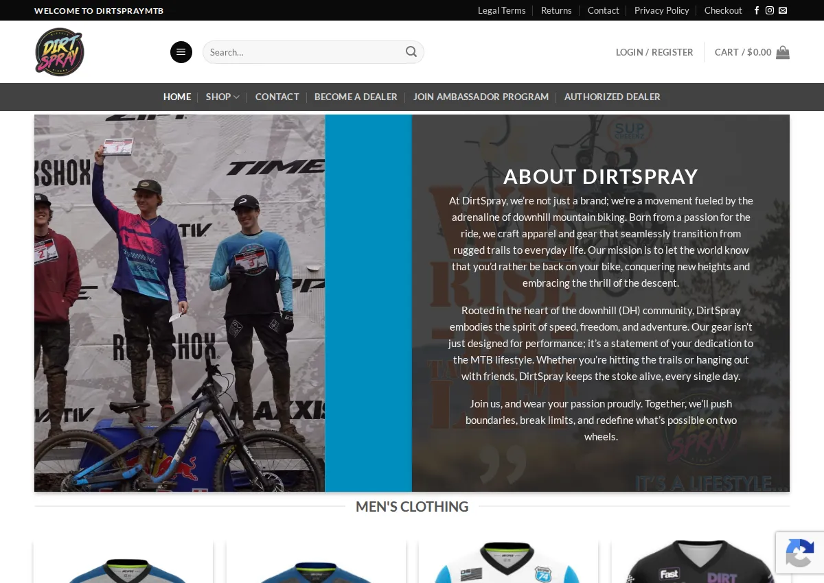 Store homepage