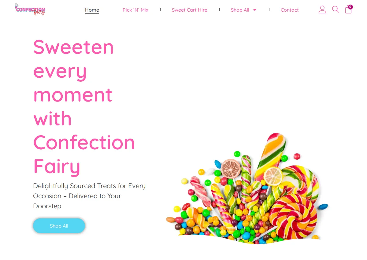 Store homepage