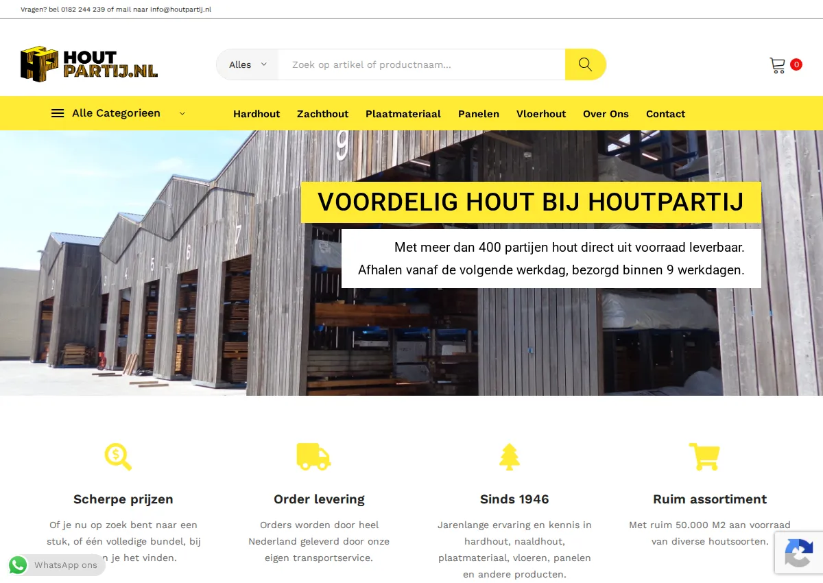 Store homepage