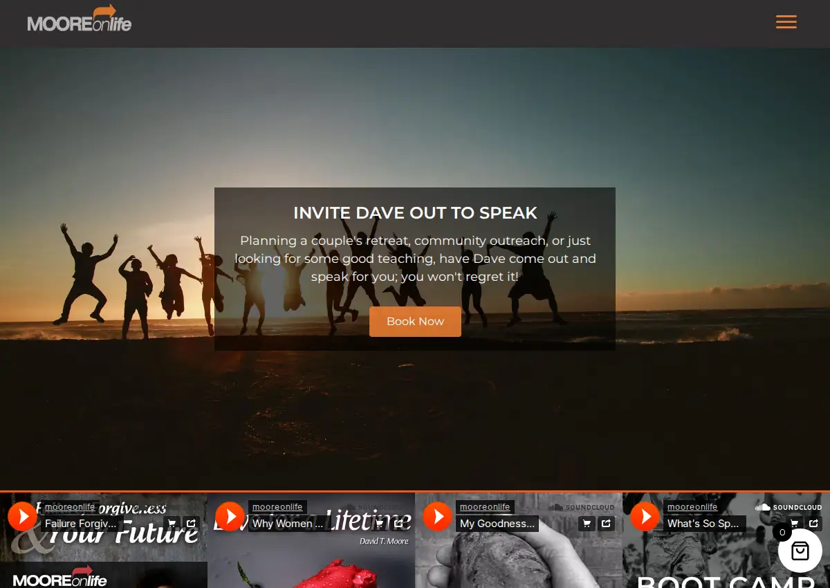 Store homepage
