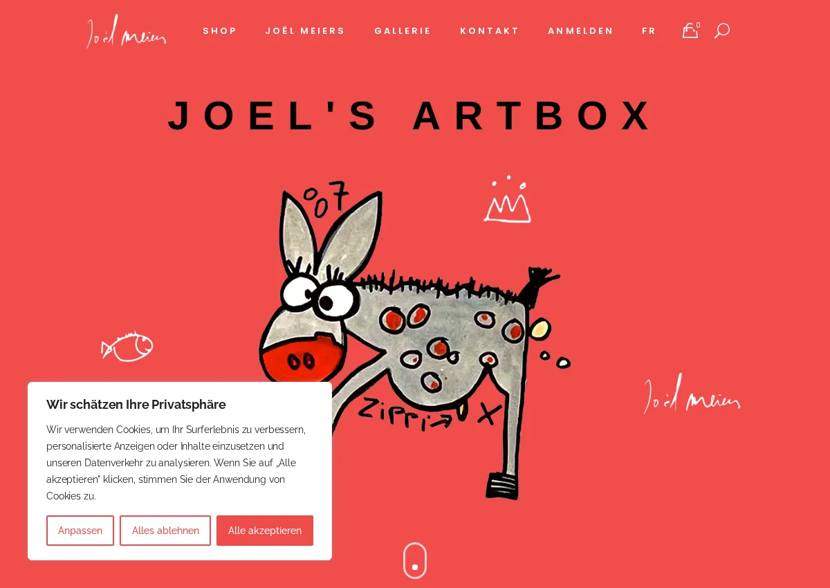 Store homepage