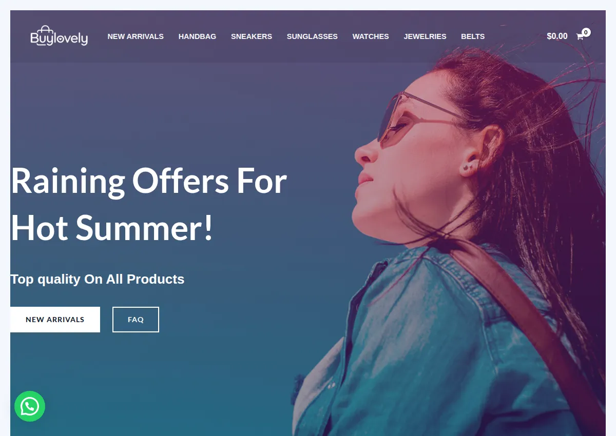 Store homepage