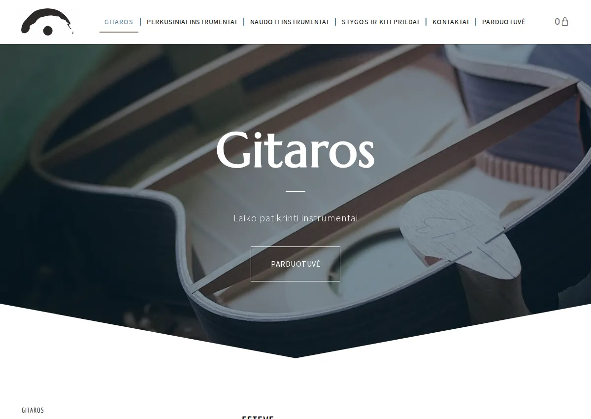 Store homepage