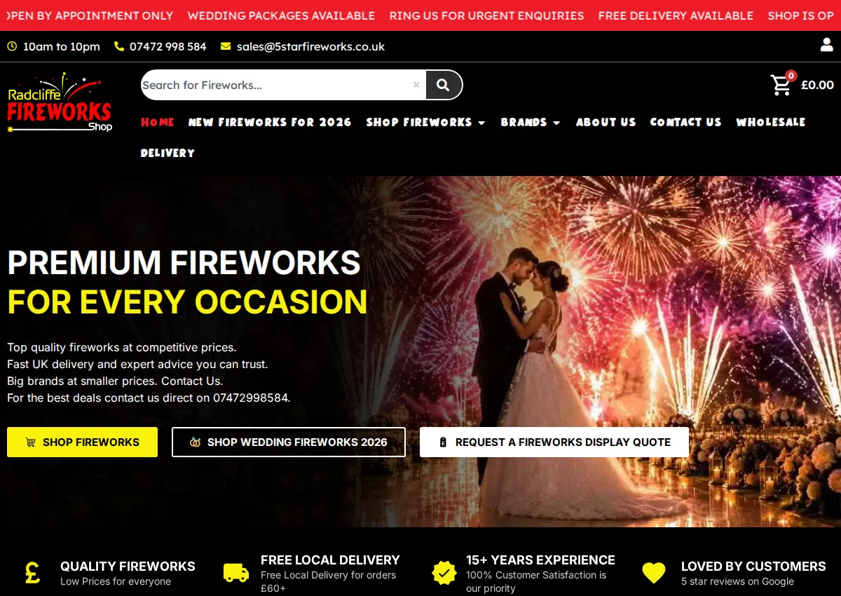 Store homepage