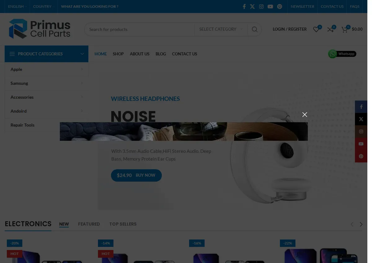 Store homepage