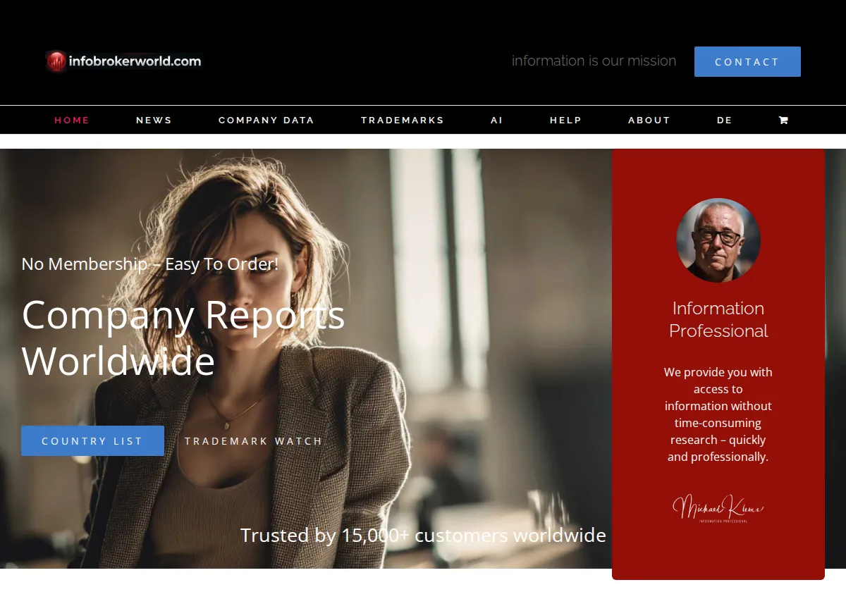 Store homepage