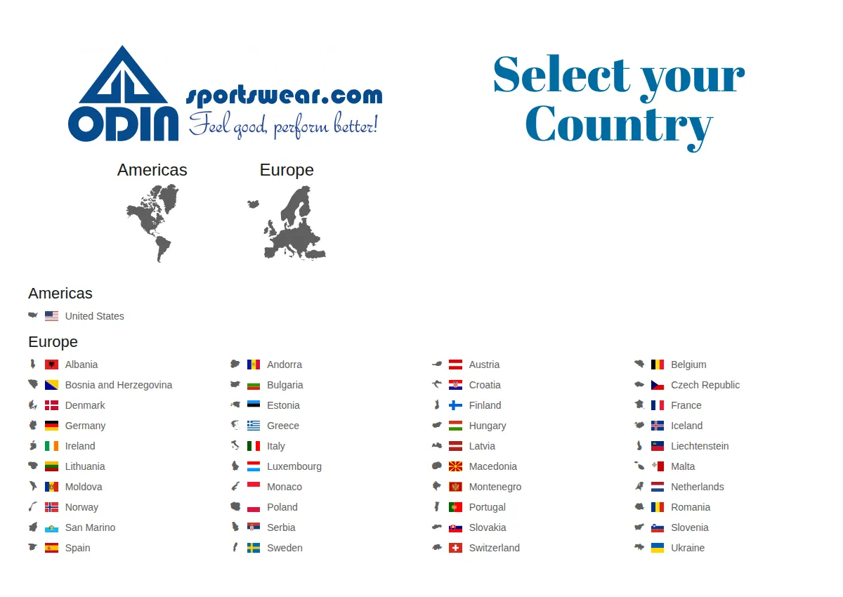 Store homepage