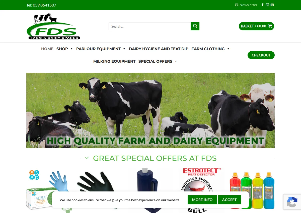 Store homepage