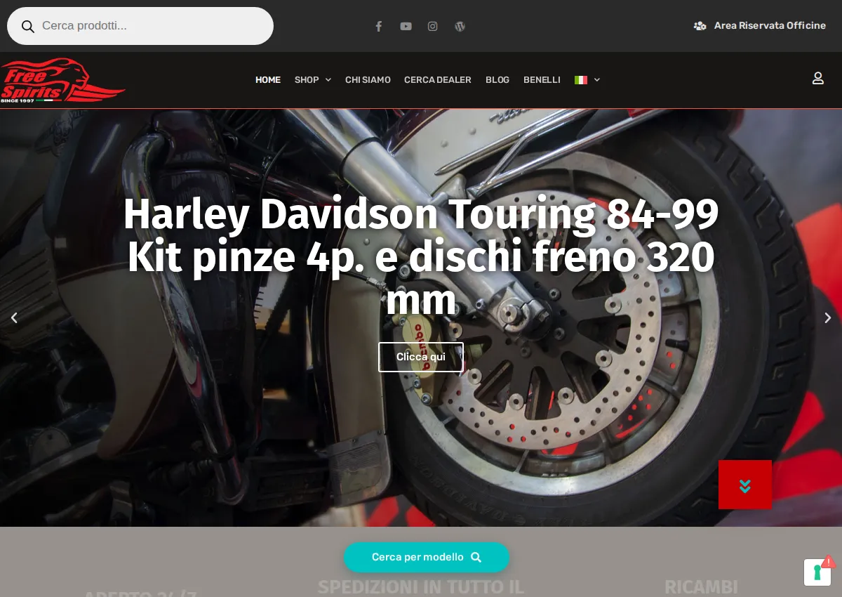 Store homepage