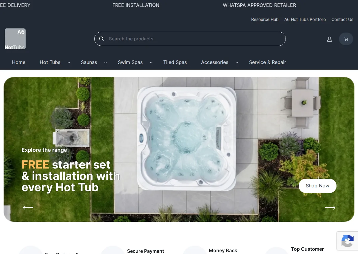 Store homepage