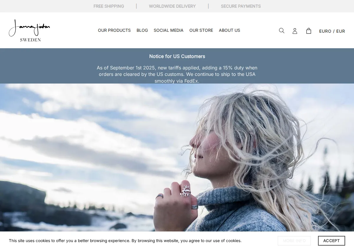 Store homepage