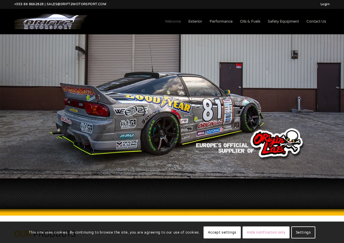 Store homepage