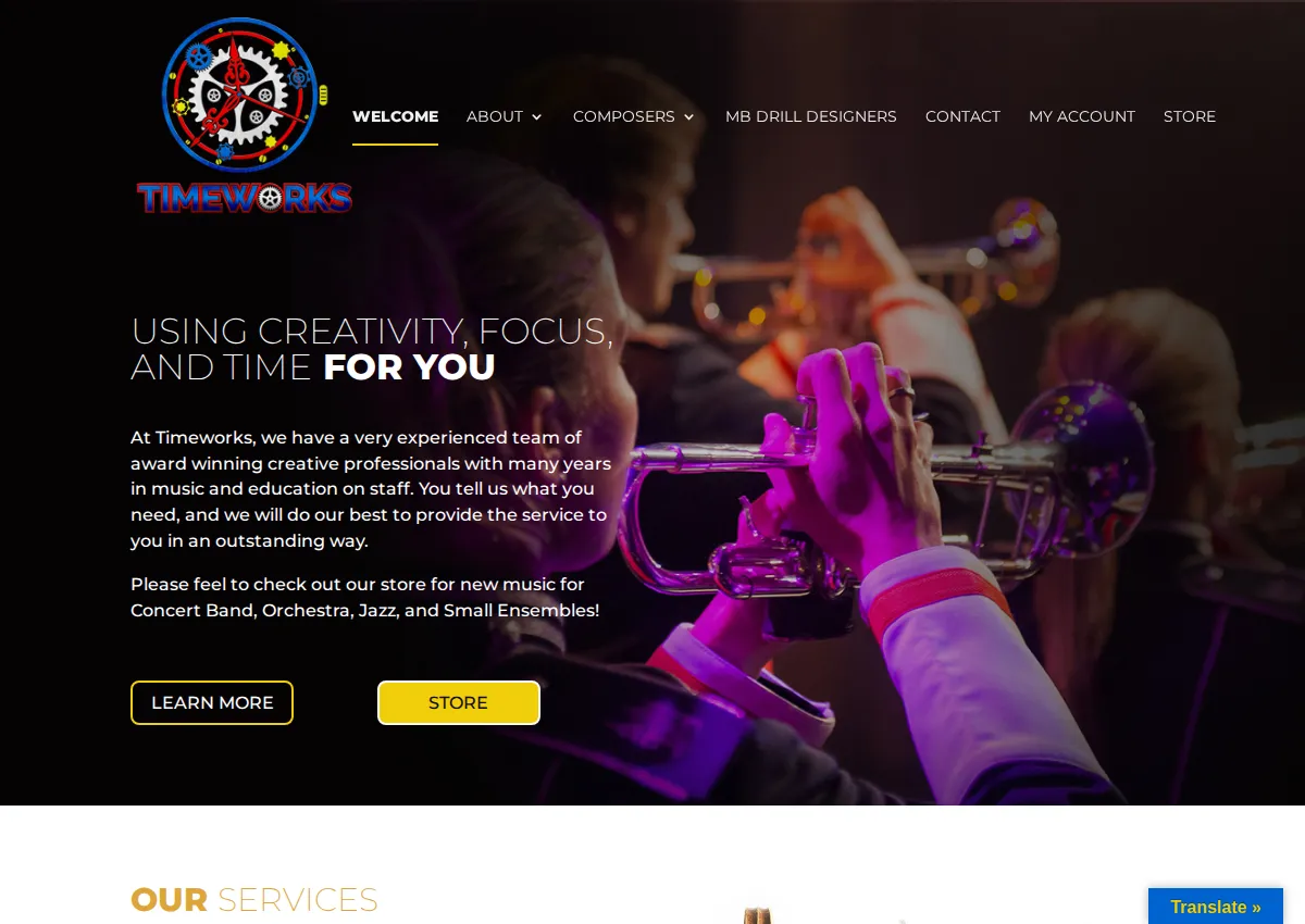 Store homepage