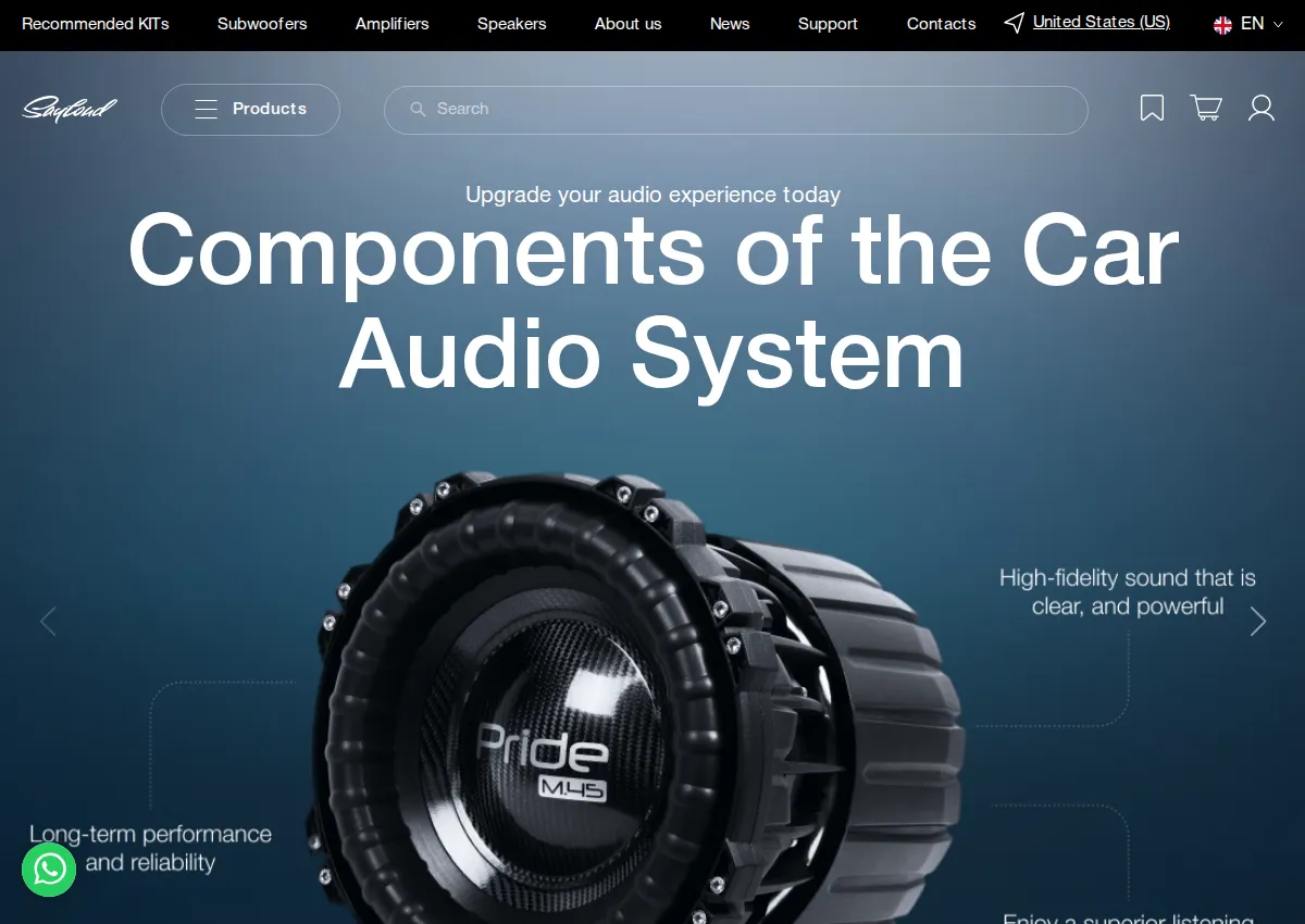 Store homepage