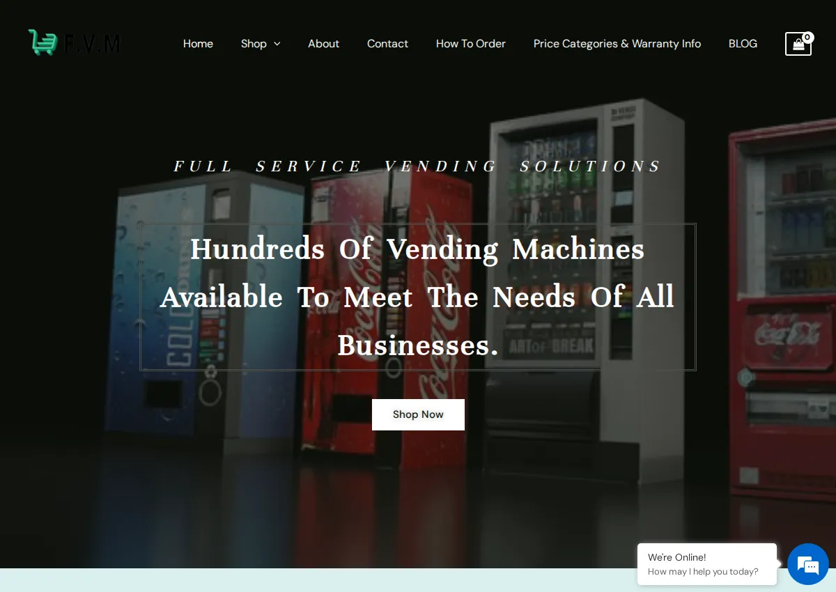 Store homepage