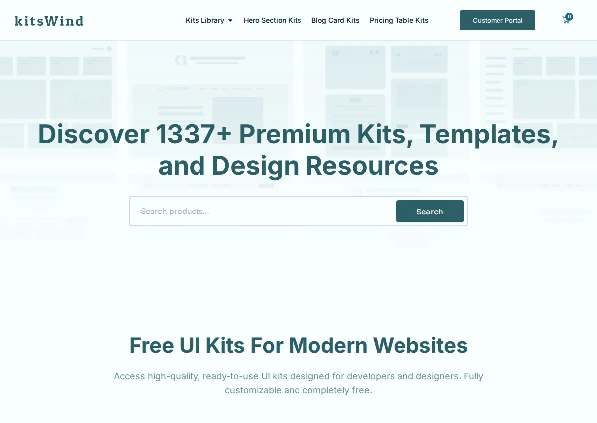 Store homepage