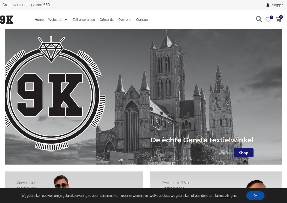 Store homepage