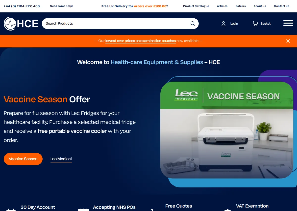 Store homepage