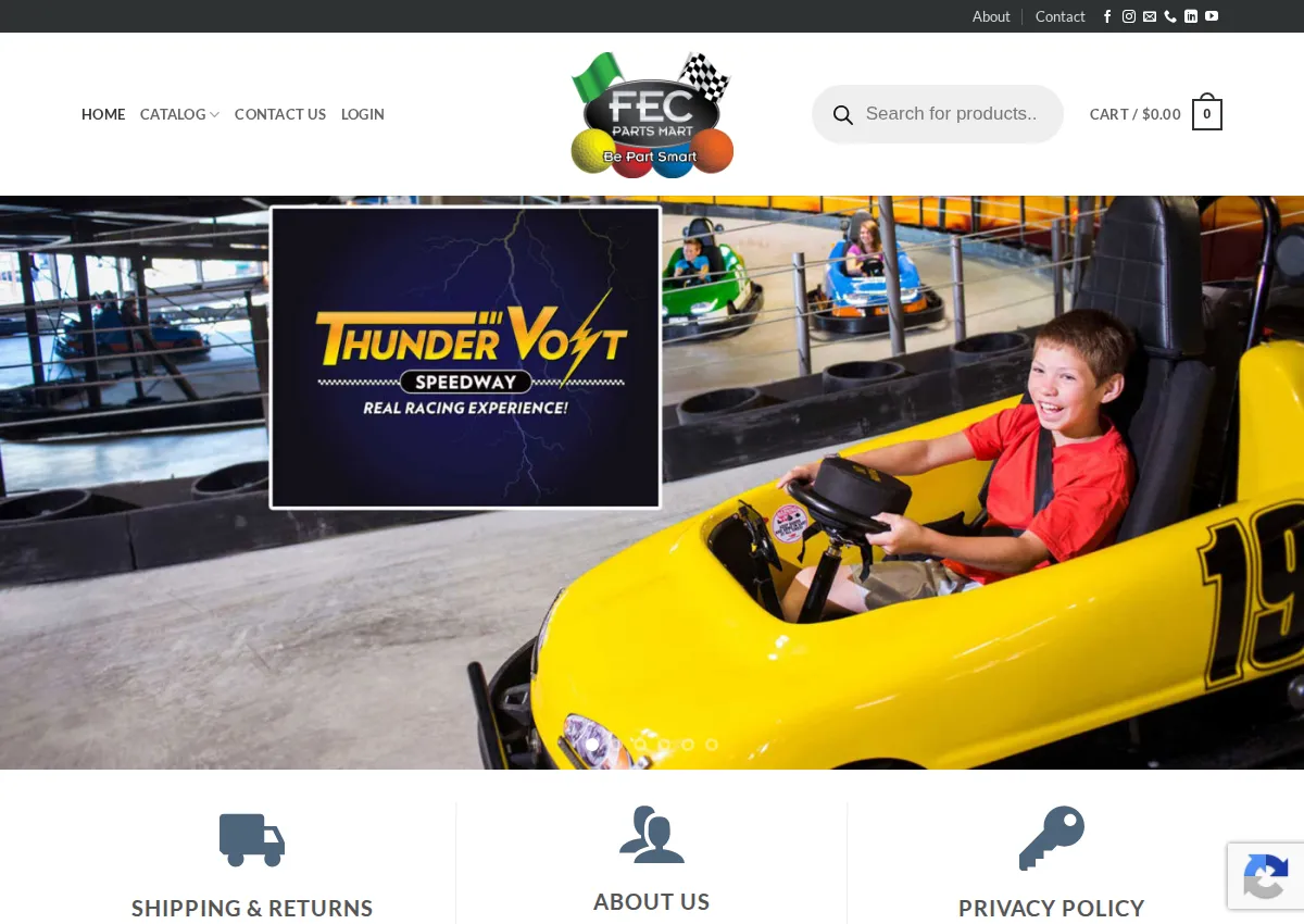 Store homepage