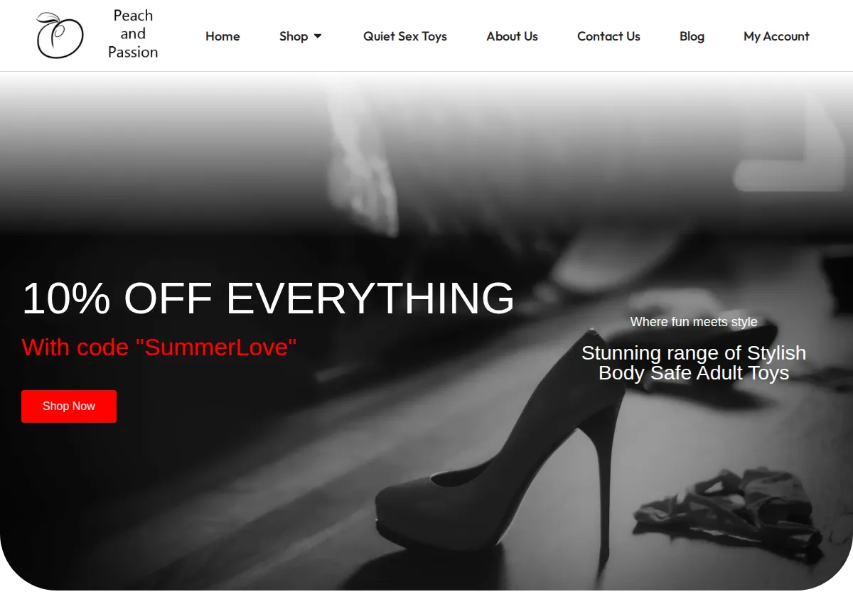 Store homepage