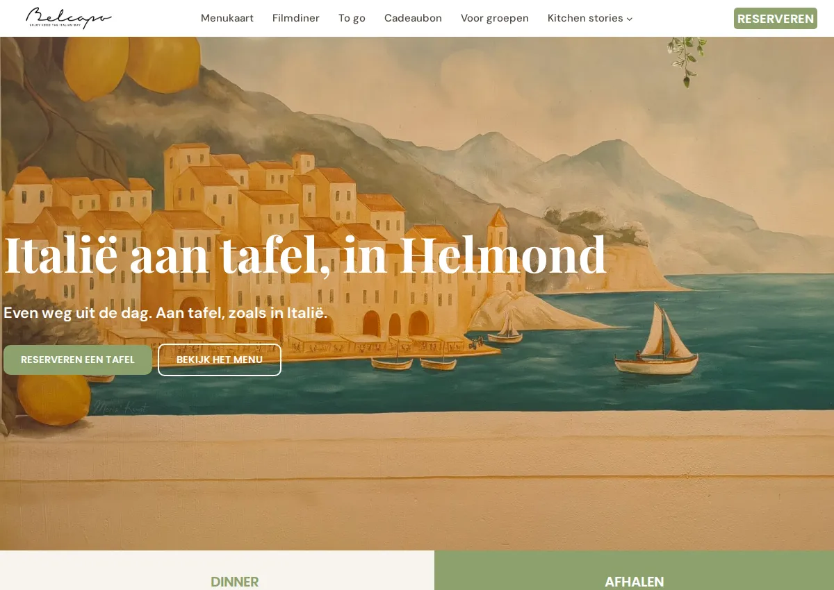 Store homepage