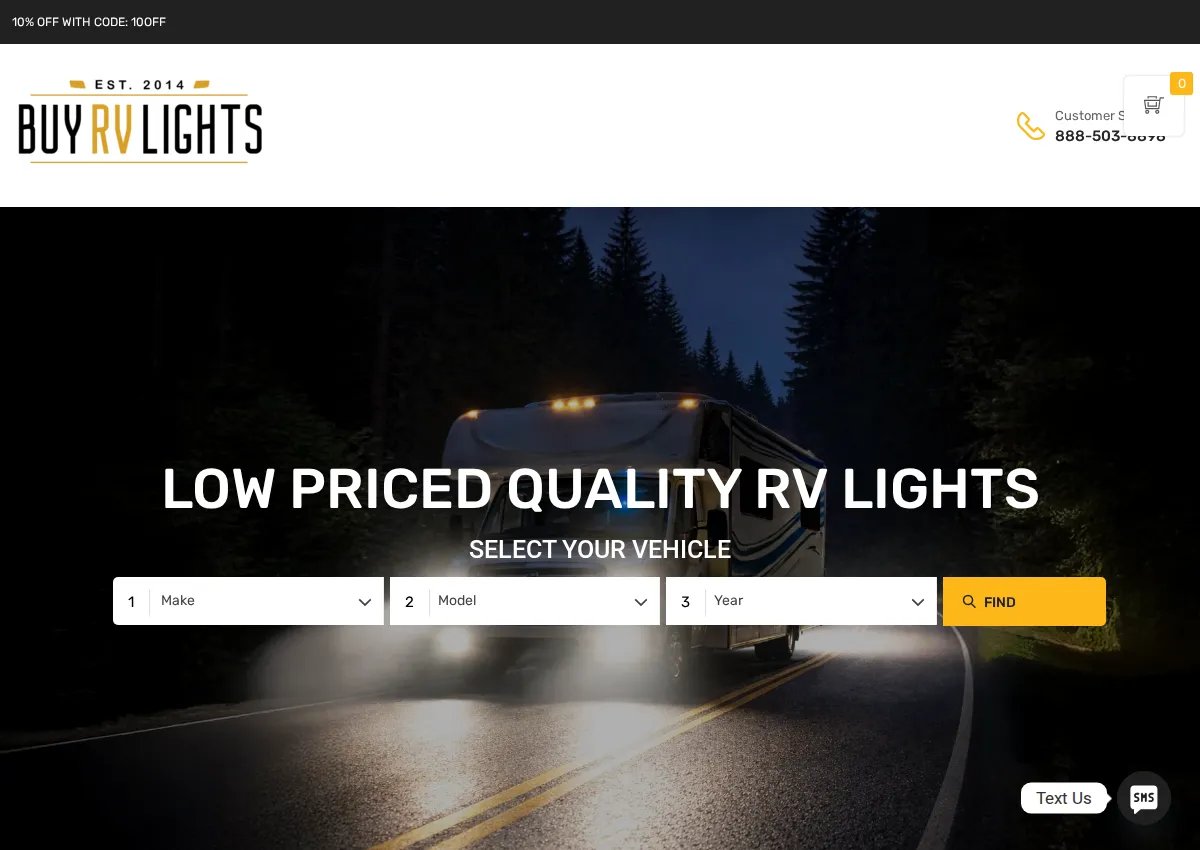 Store homepage
