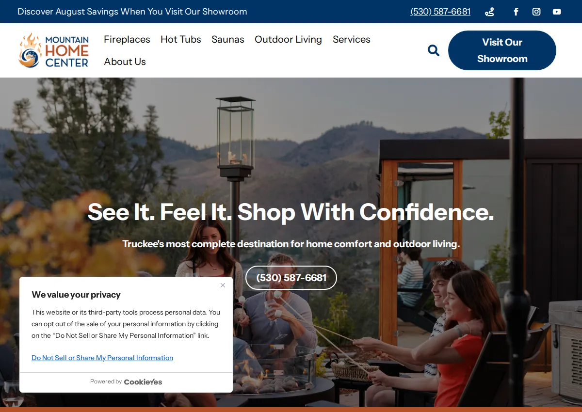 Store homepage