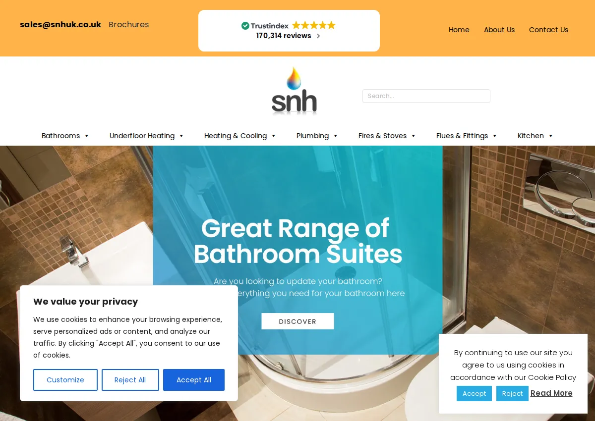 Store homepage