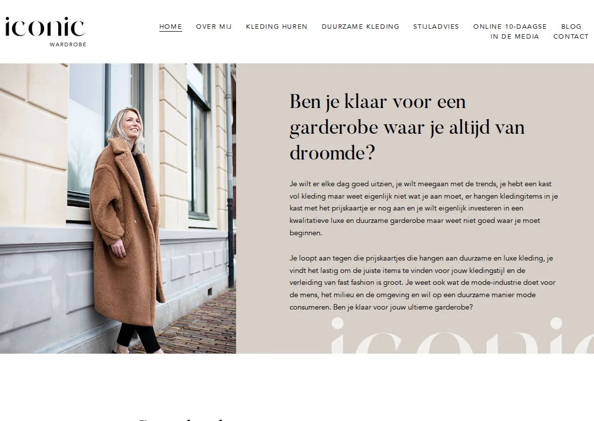 Store homepage