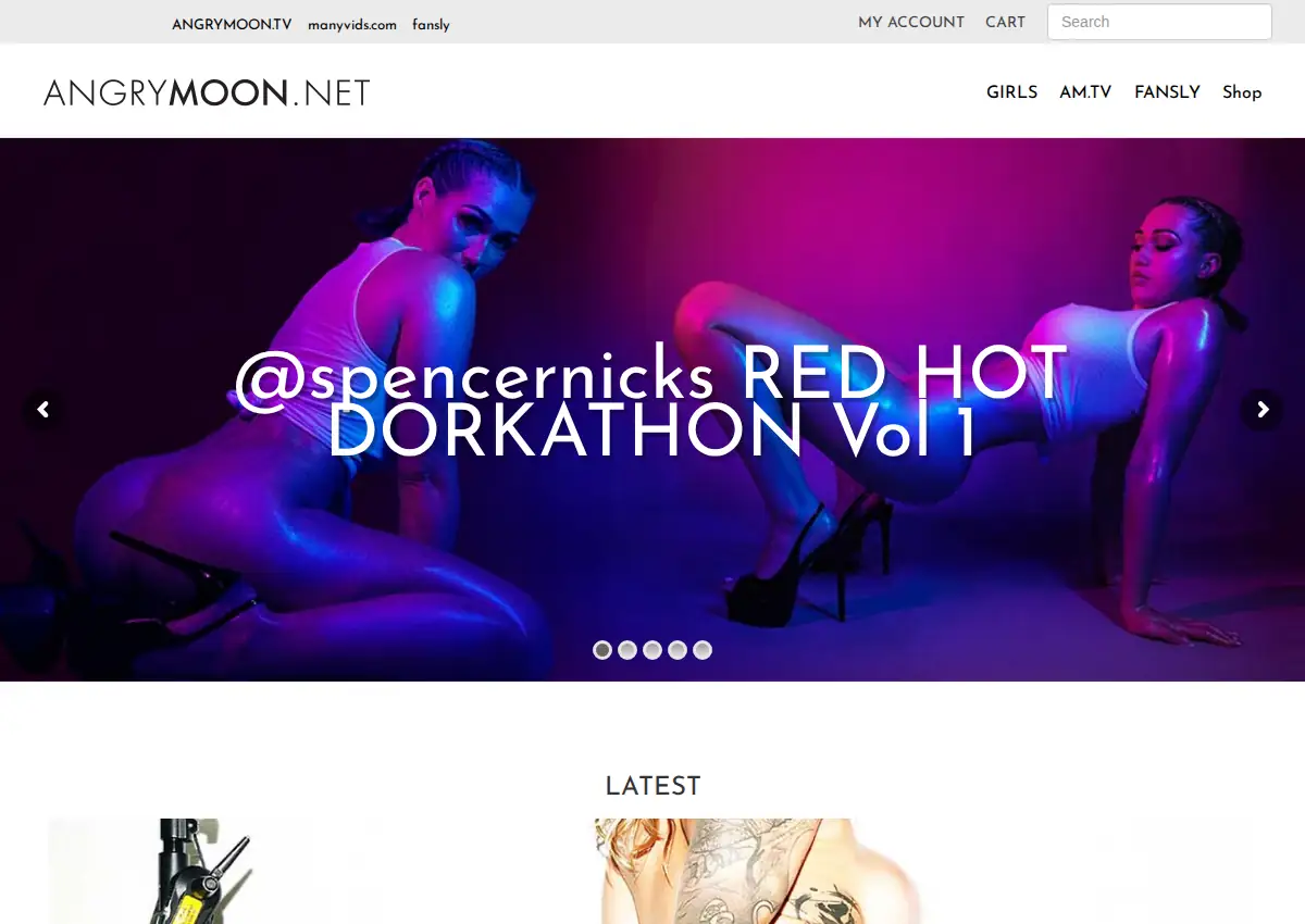Store homepage