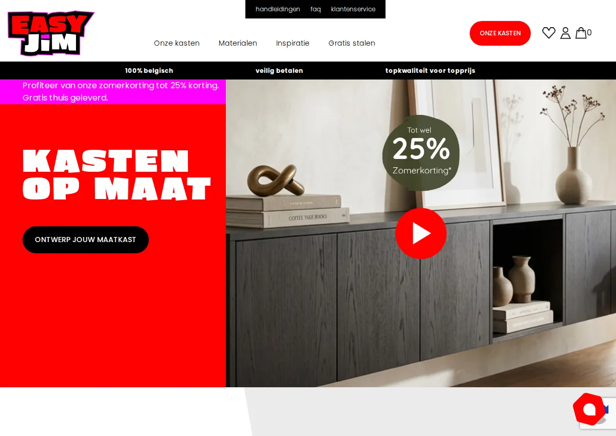 Store homepage