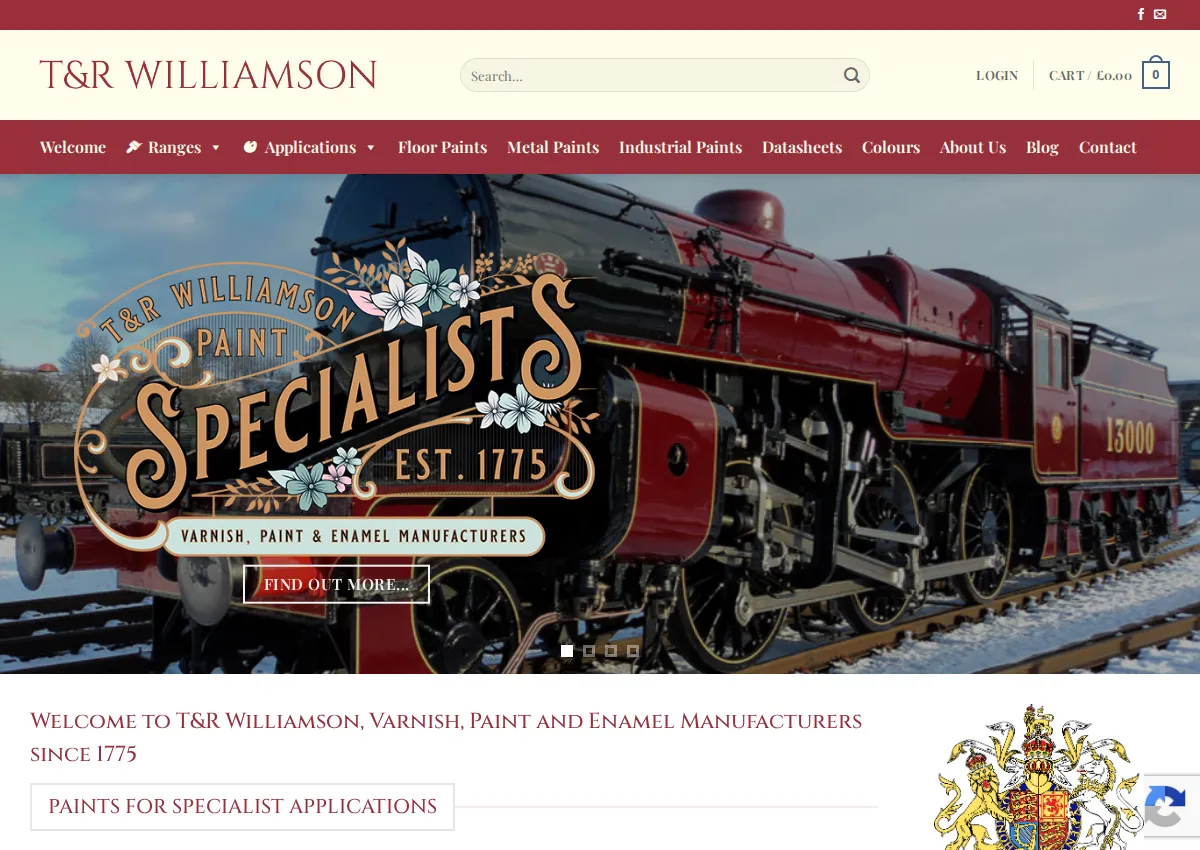 Store homepage