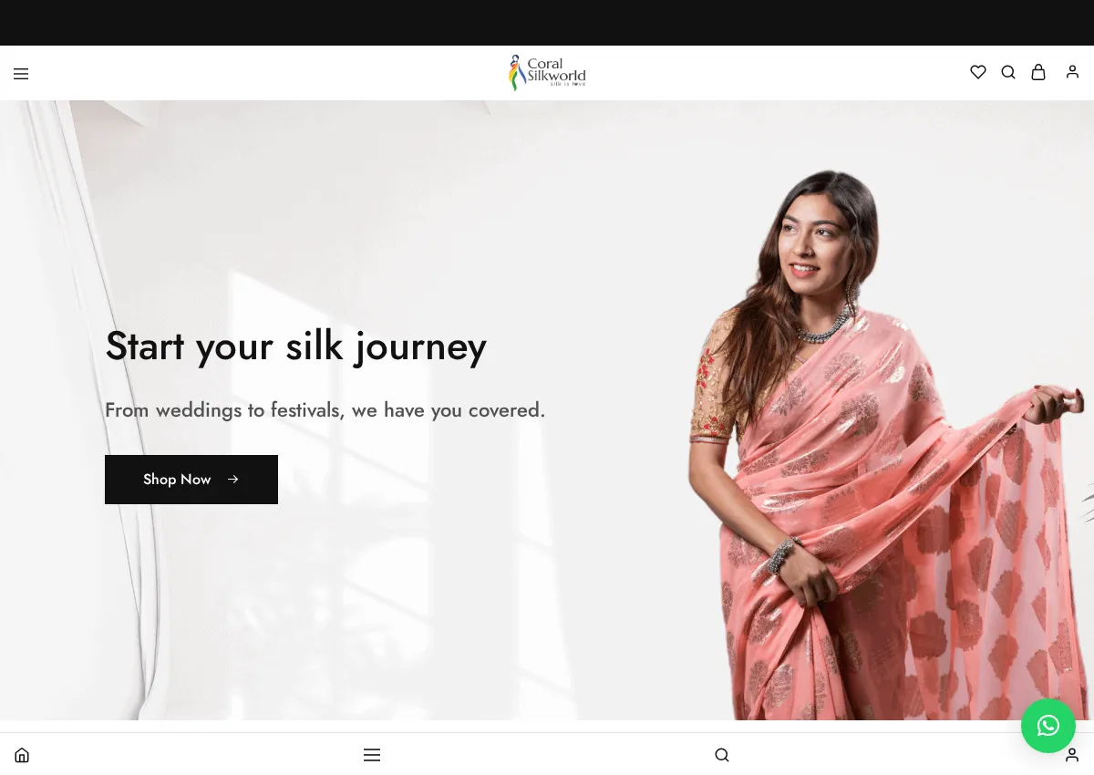 Store homepage