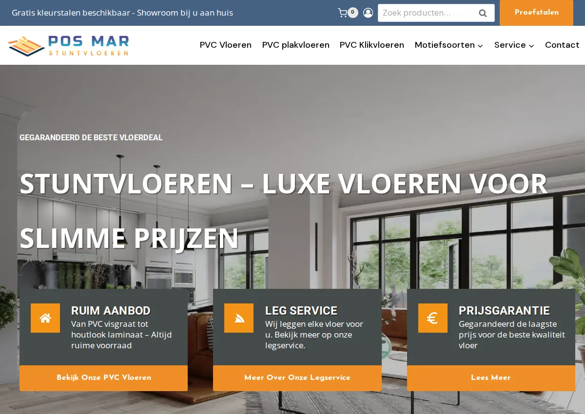 Store homepage