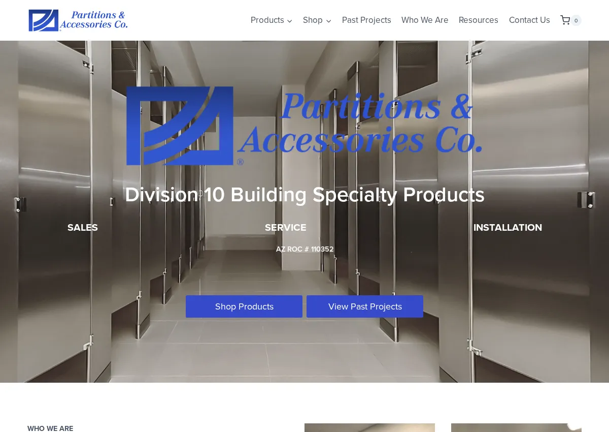 Store homepage