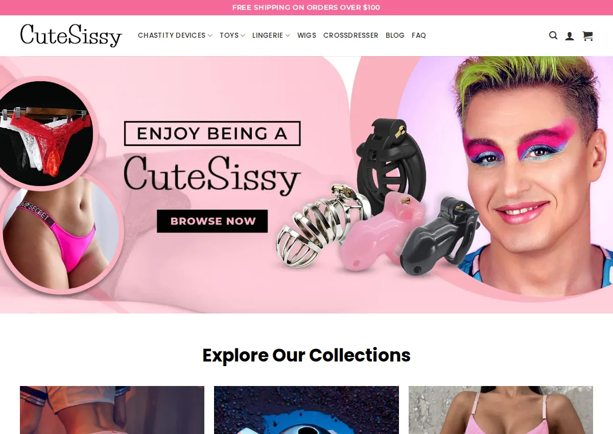 Store homepage