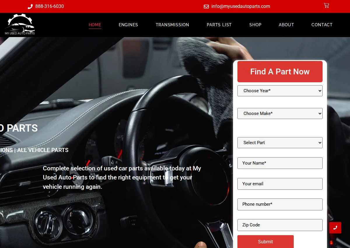Store homepage