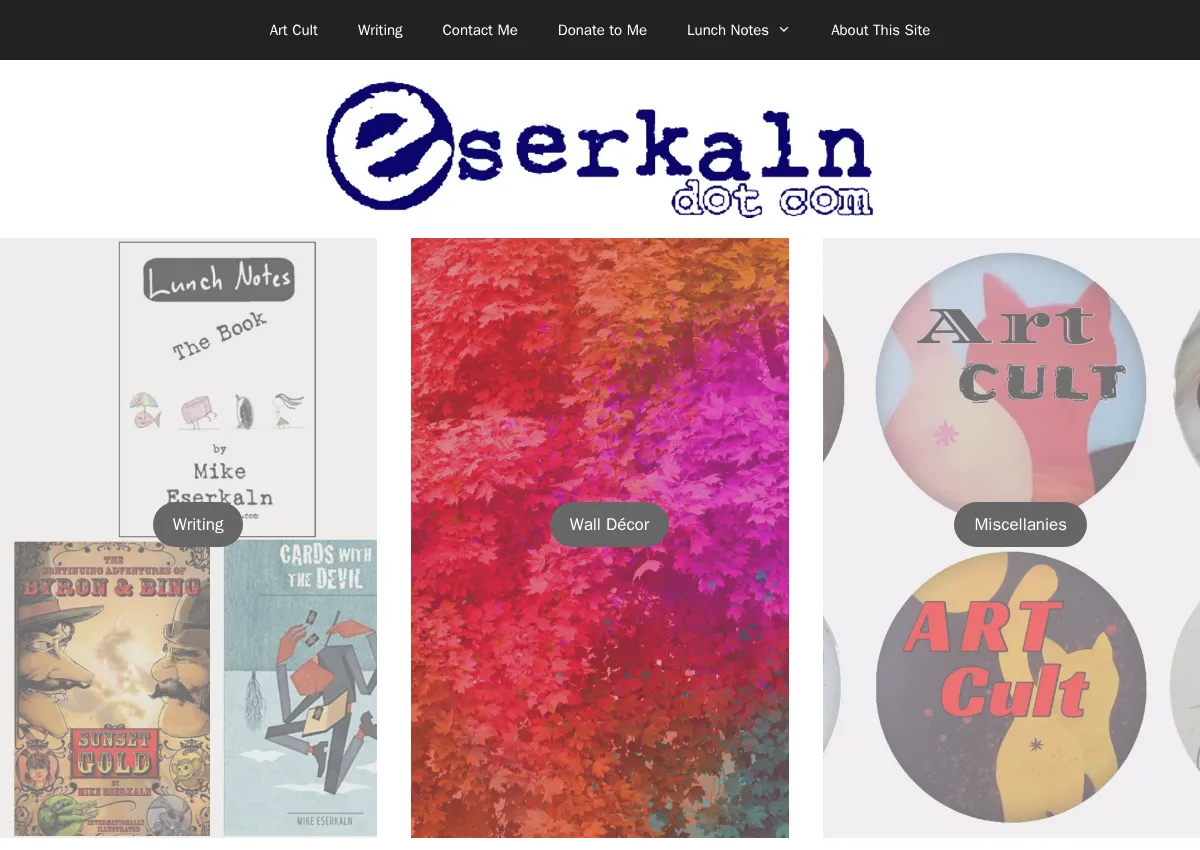 Store homepage