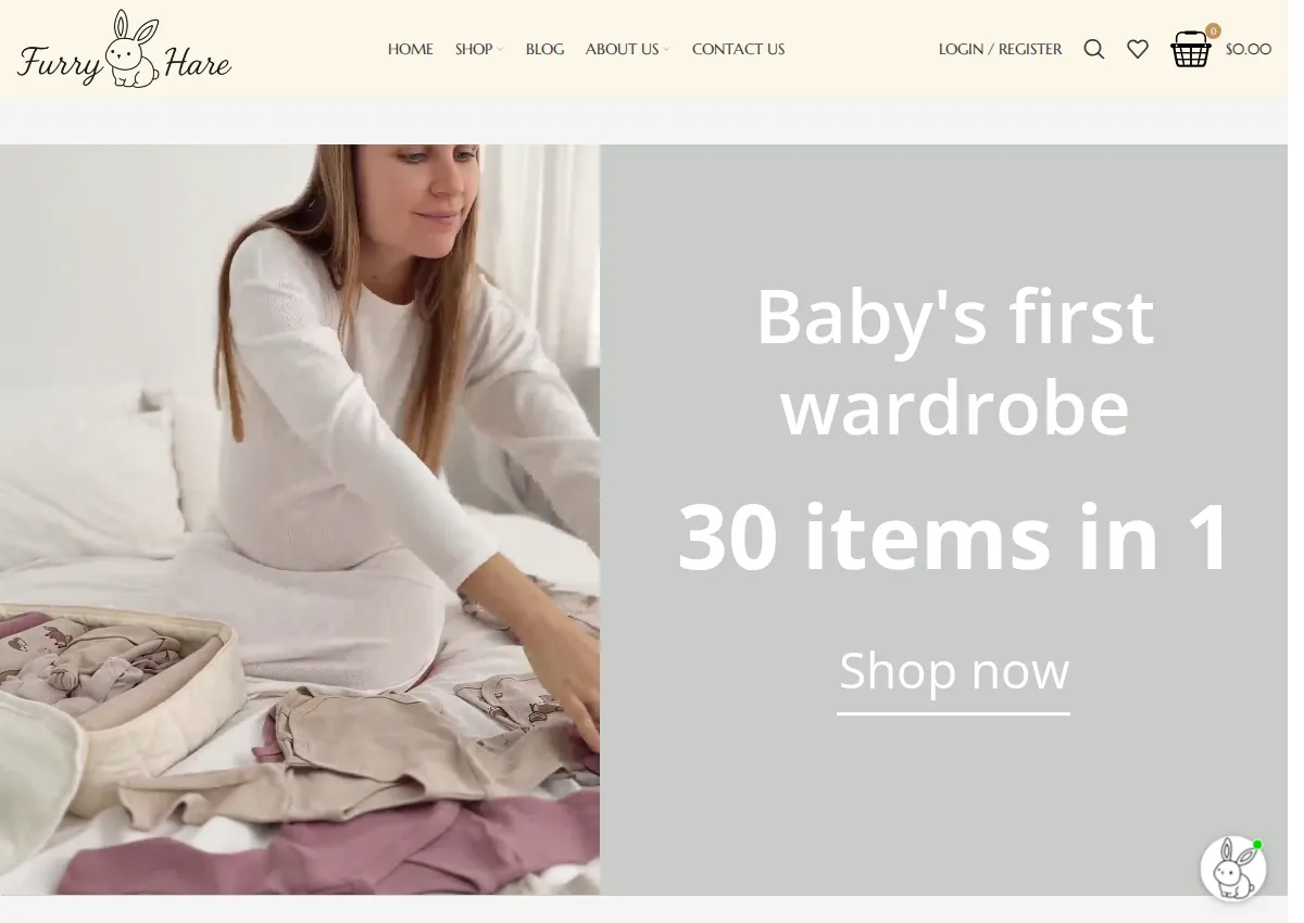 Store homepage