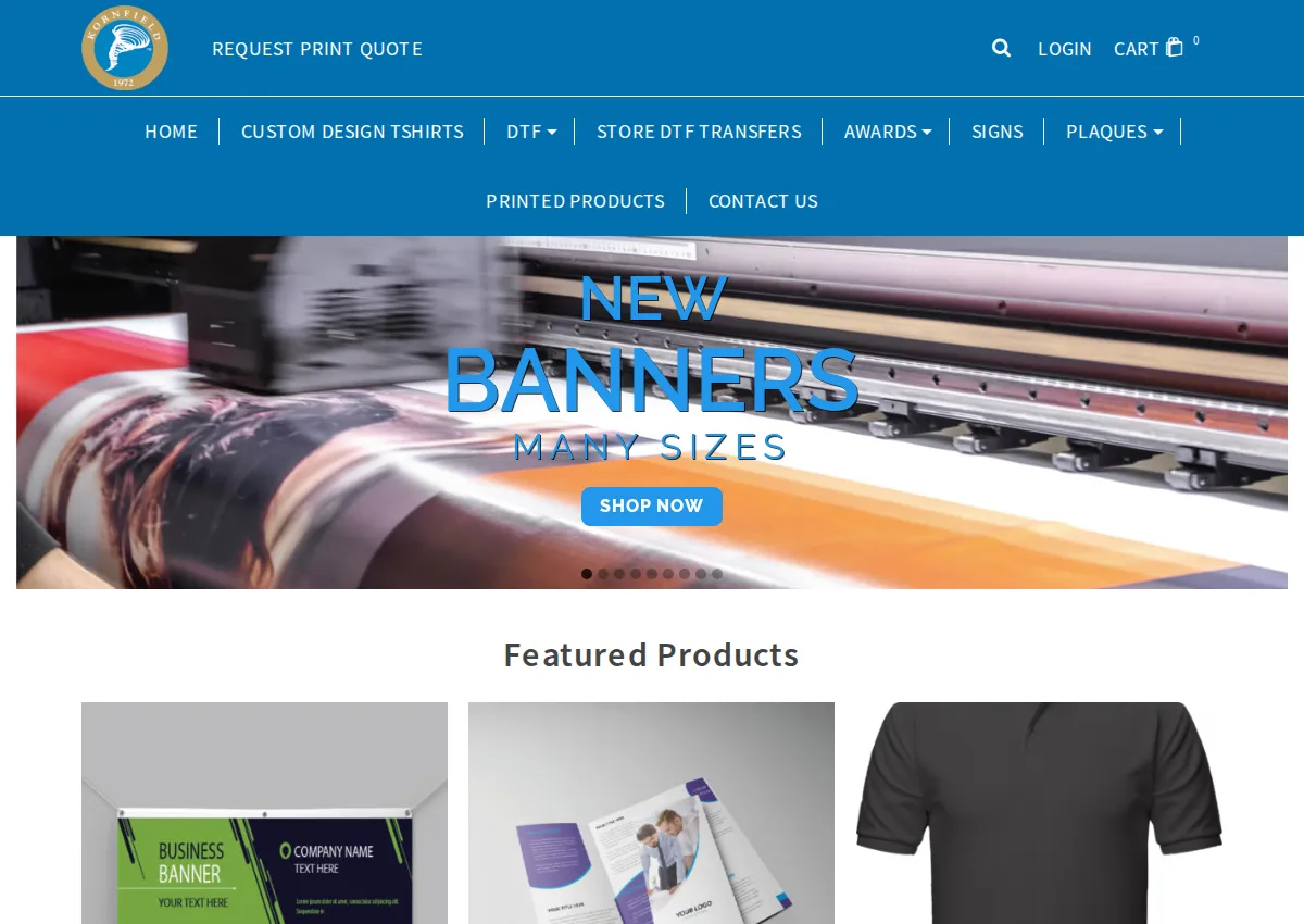 Store homepage