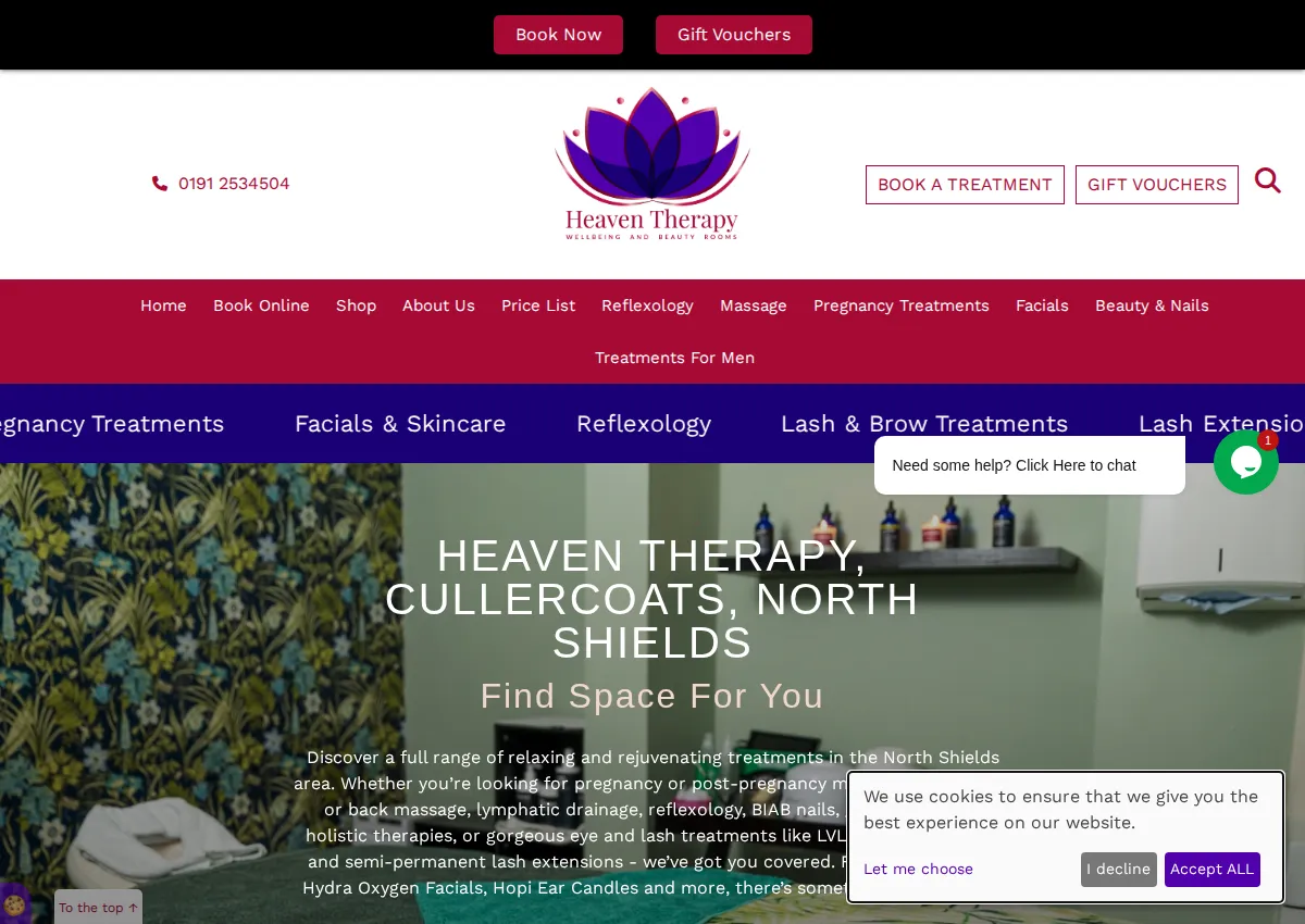 Store homepage
