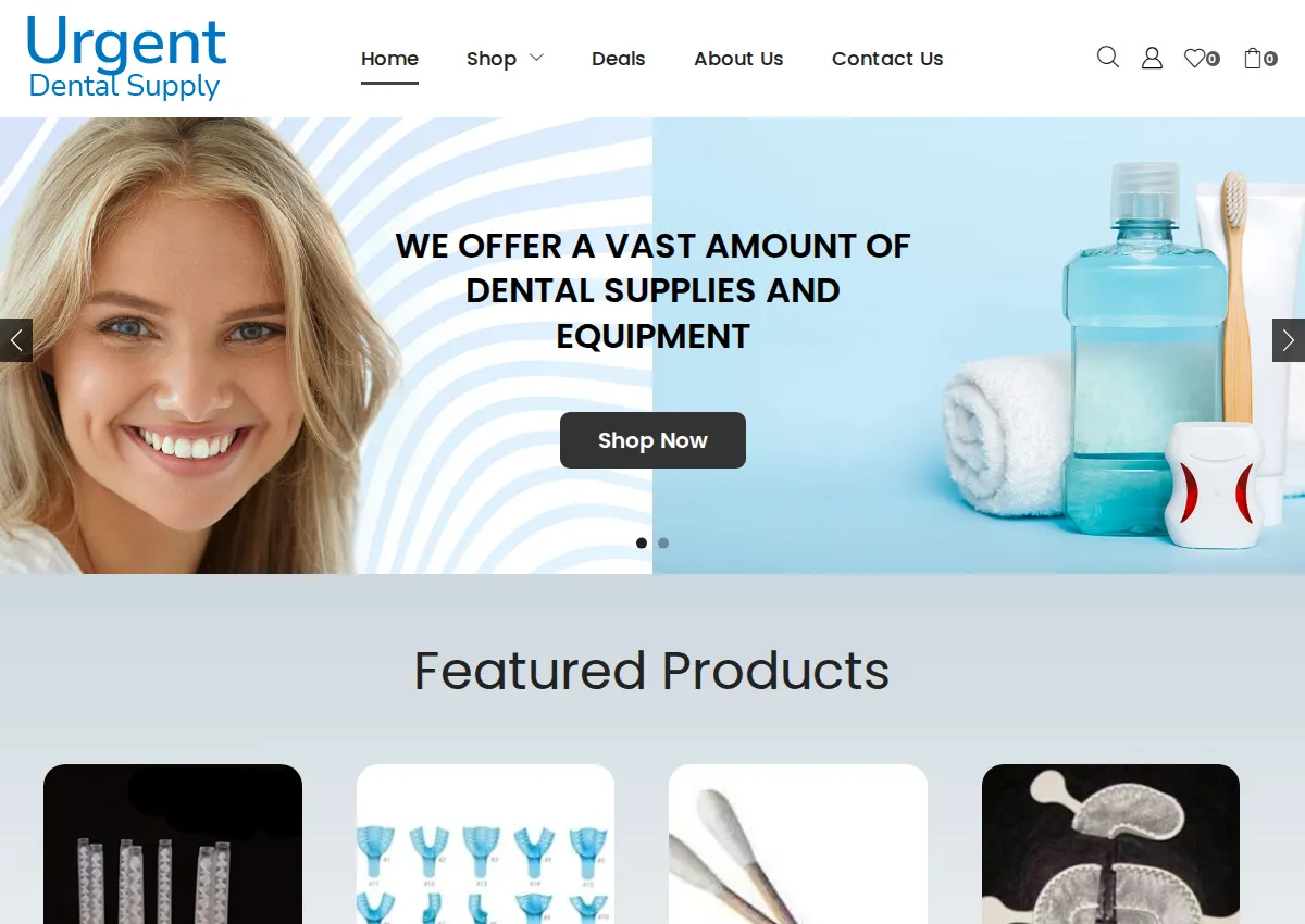 Store homepage