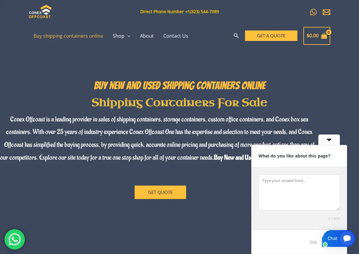 Store homepage
