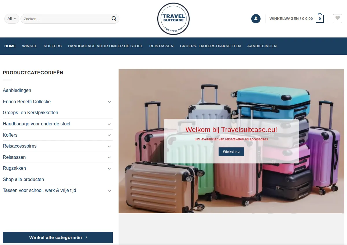 Store homepage