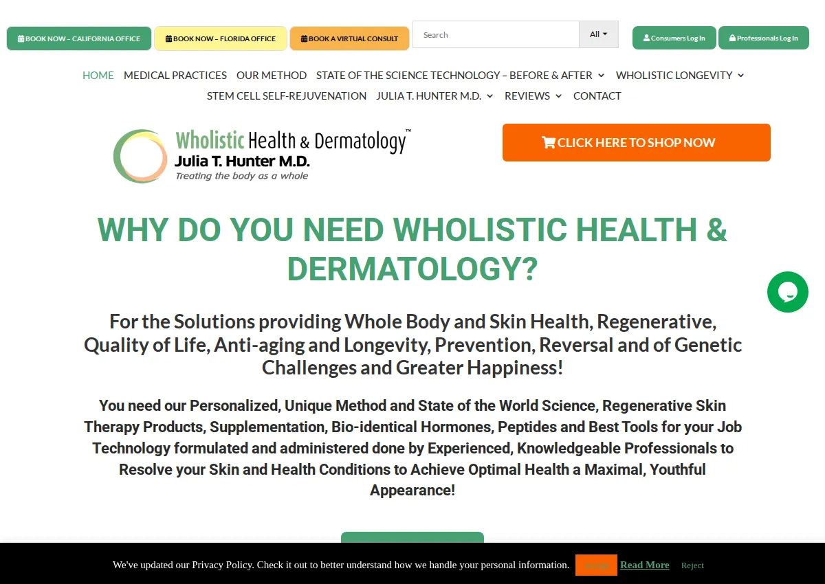 Store homepage