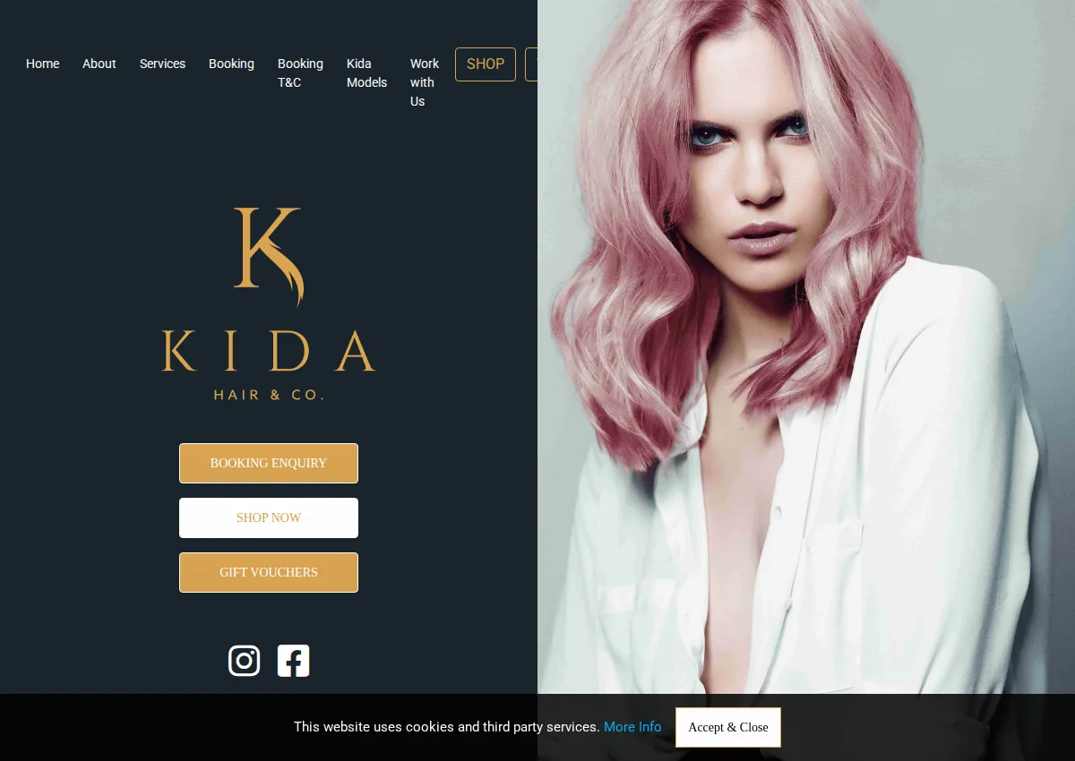 Store homepage