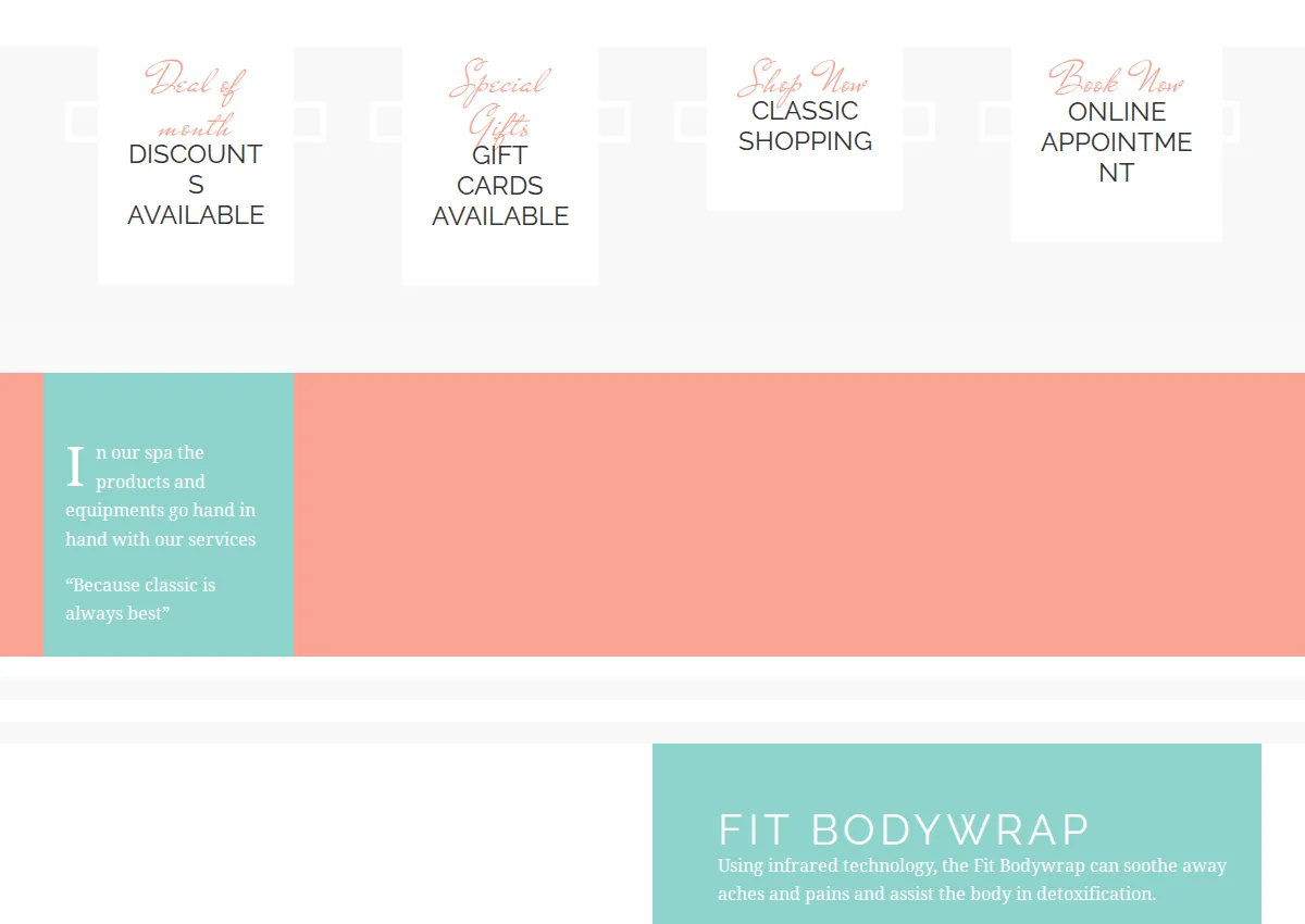 Store homepage