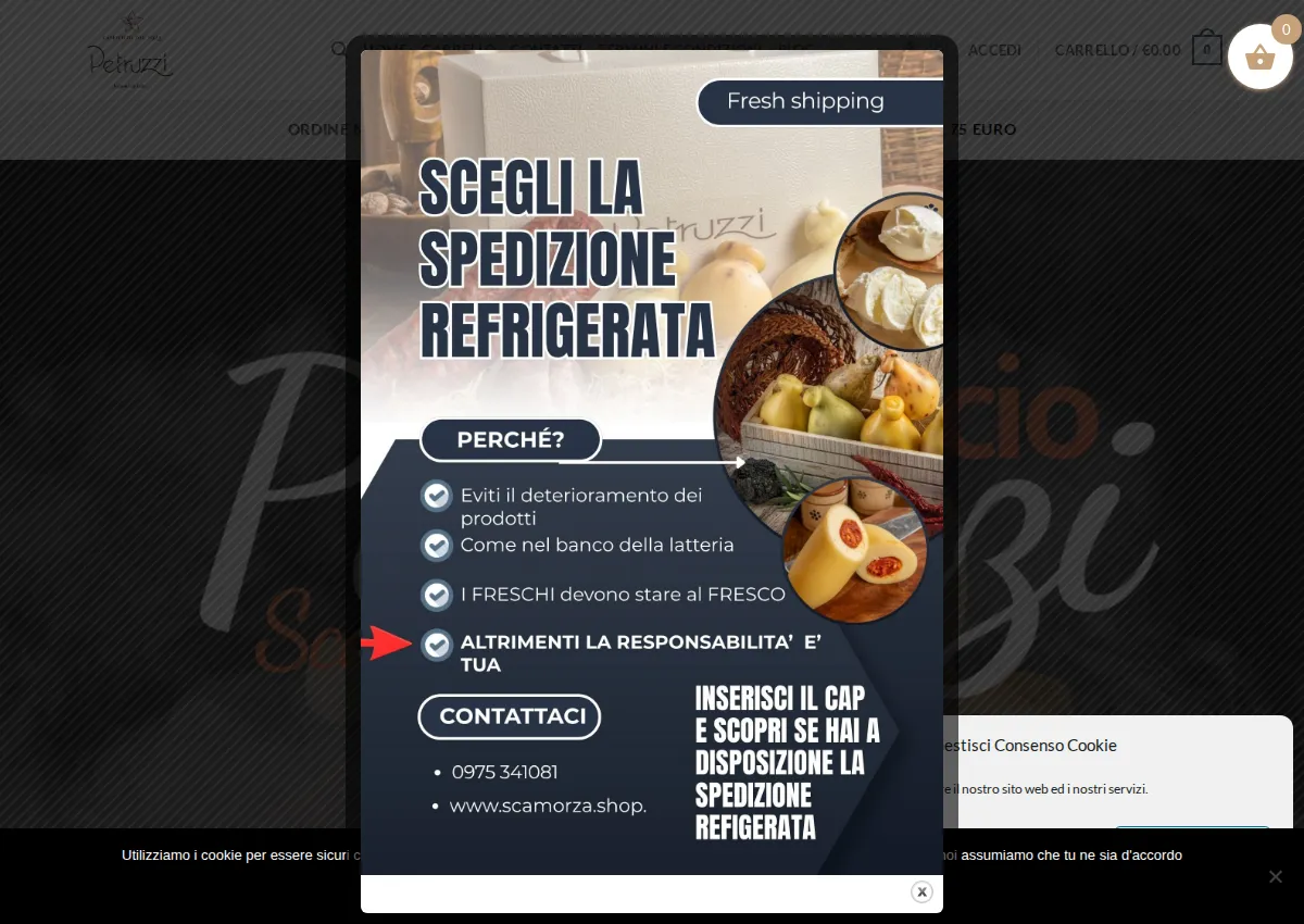 Store homepage