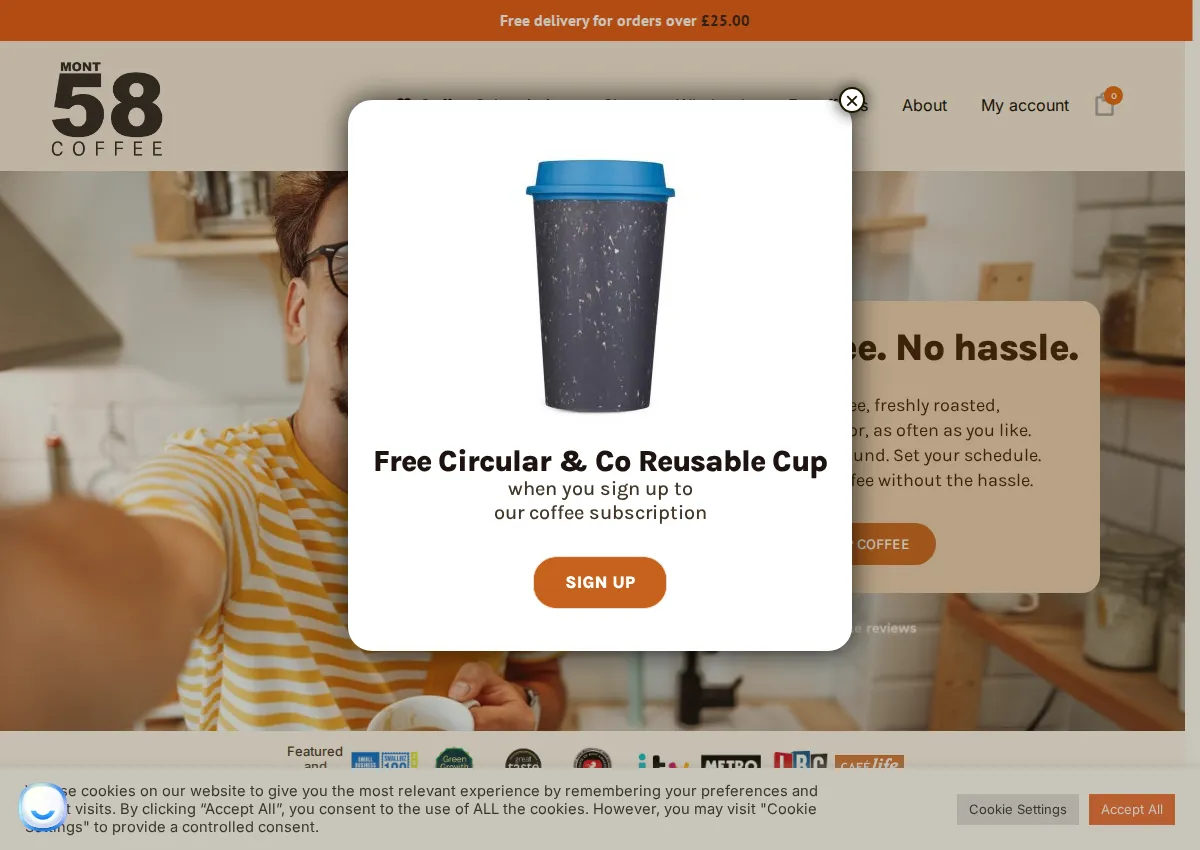 Store homepage