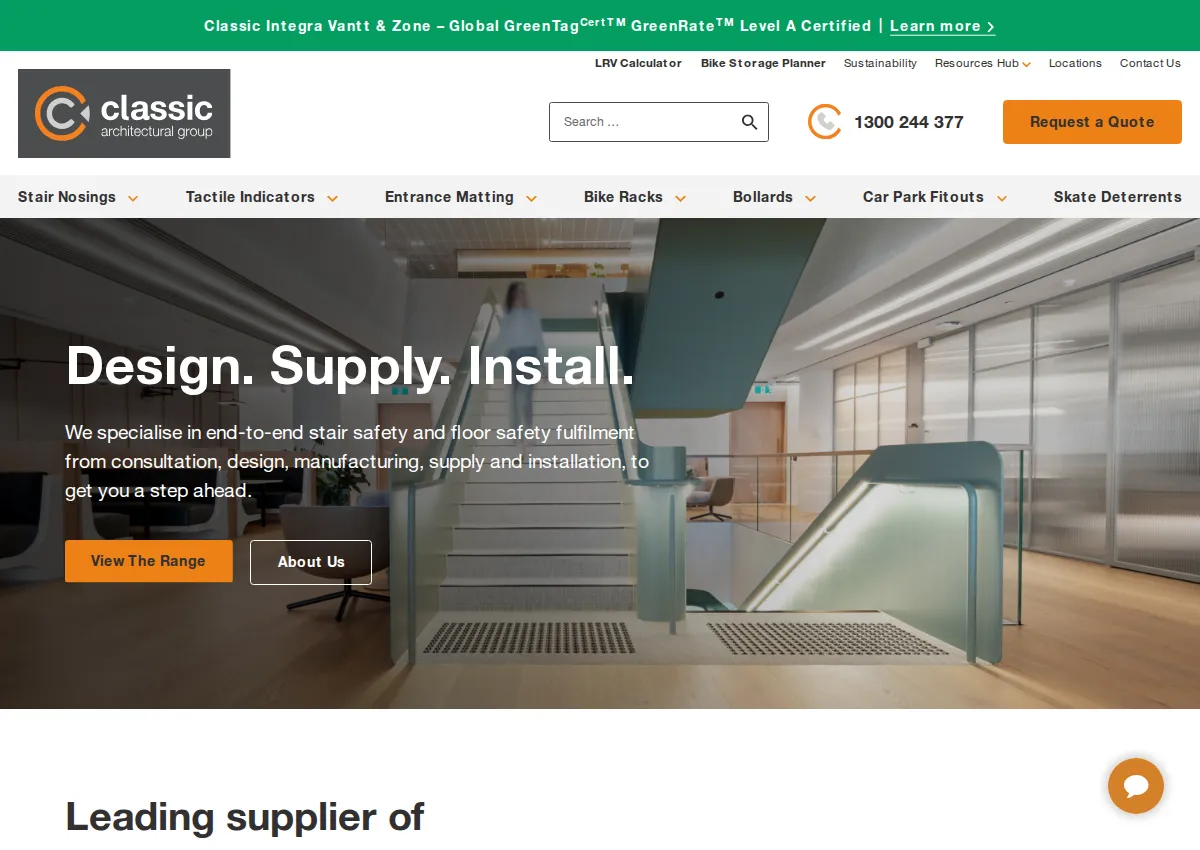 Store homepage